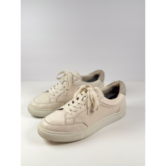 Birdies Womens Shoes Beige The Cardinal Seashell Leather Casual Sneakers US 9 - Picture 2 of 10